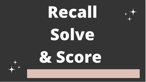 Recall Solve & Score | Tips For CSIR NET GATE JEST TIFR IIT JAM Exams | Best Preparation