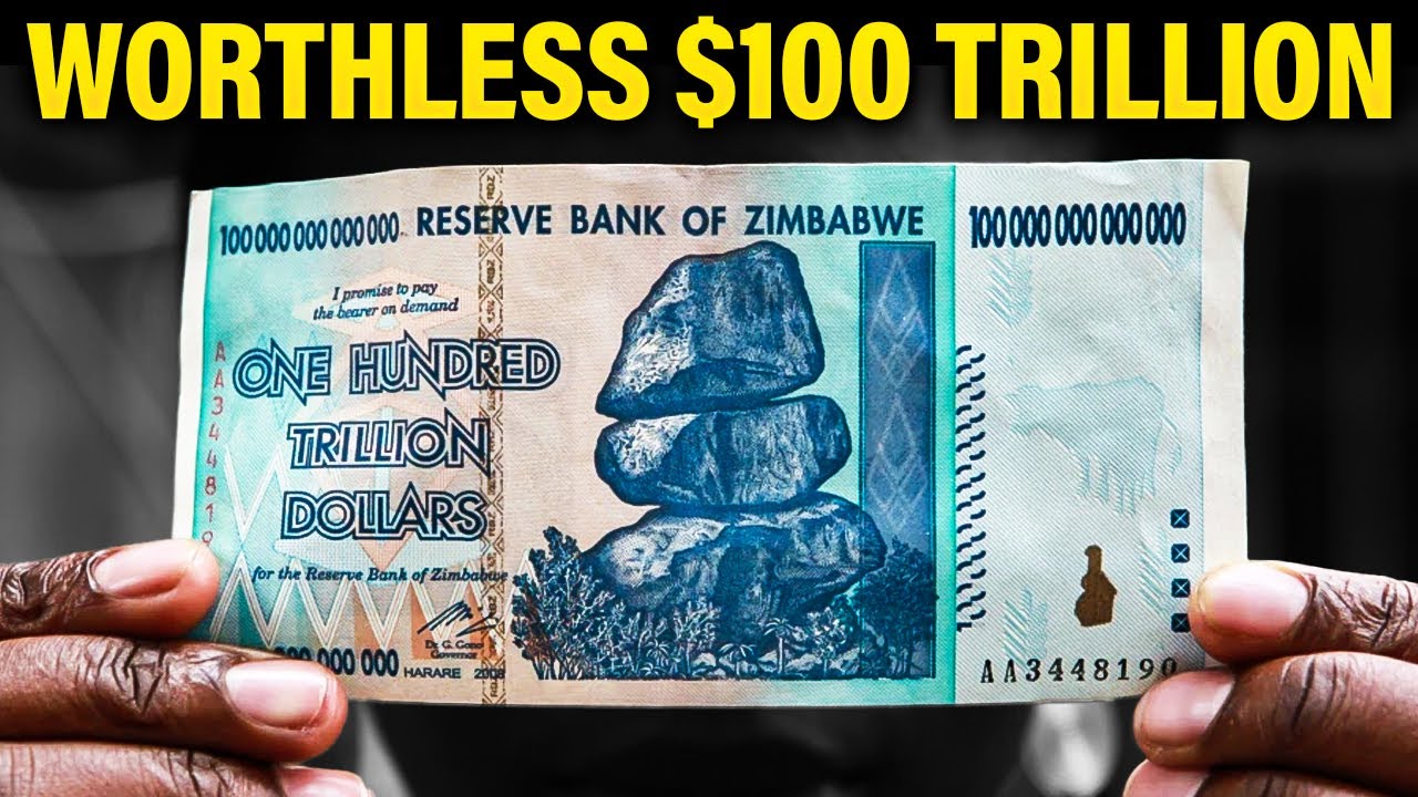 Worthless Bank Notes Worthless $100 Trillion Dollar Note #money #finance #investment - YouTube