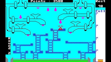 Sharp MZ-800 Game: The Drop (1984 BBG Software) MZ-700 mode