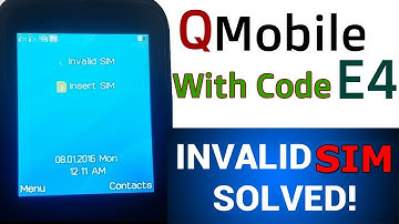 Qmobile e4 invalid sim code solution 100% done with original imei