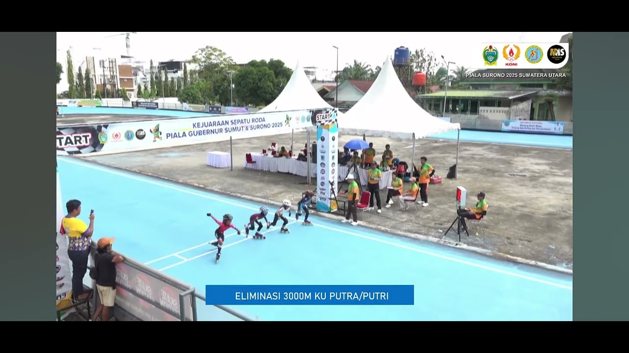 KEJUARAAN NASIONAL SEPATU RODA PIALA SURONO 2025 - ELIM 3000 METER KU-A PUTRI - MEDAN SUMATERA UTARA