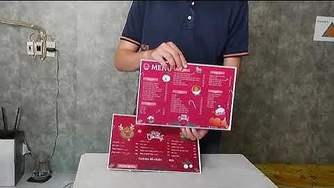 In menu nhựa quán ăn, nhà hàng giá rẻ