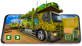 Army Car Transporter 2019 : Airplane Pilot Games - Android Gameplay - Driving Simulator Game screenshot 5