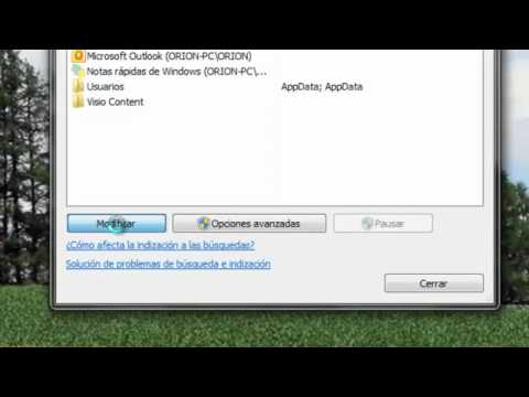 Cómo optimizar el indizador de archivos en Windows 7 / Vista