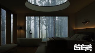Cozy Bedroom With Gentle Rainfall Forest Sounds With Bird Sound | Rain Sounds for Sleeping