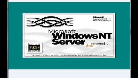 Windows NT 5.0 Beta 1-Windows NT 5.0 Server Beta 1 Startup And Shutdowwn Sounds