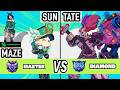 2XKO Season 2 ▰ Sun + Maze (Teemo / Ahri) vs Tate (Yasuo / Blitzcrank) ▰ High Level Gameplay