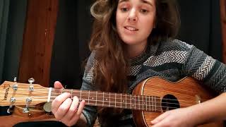 Miniatura de vídeo de "Lovely - Billie Eilish, Khalid - DYAN ukulele cover [baryton ukulele]"