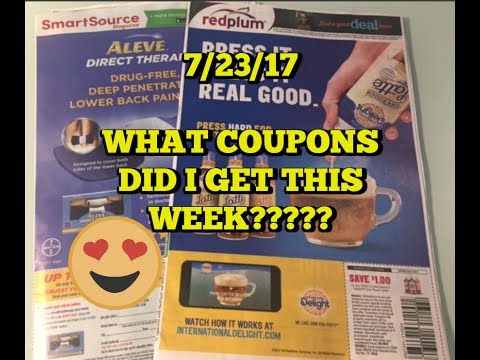 7/23/17 COUPON INSERTS | WHAT COUPONS DID I GET???
