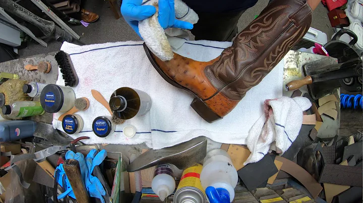Ostrich Skin Exotic Leather treatment and care Tony Lama and Lucchese Boots