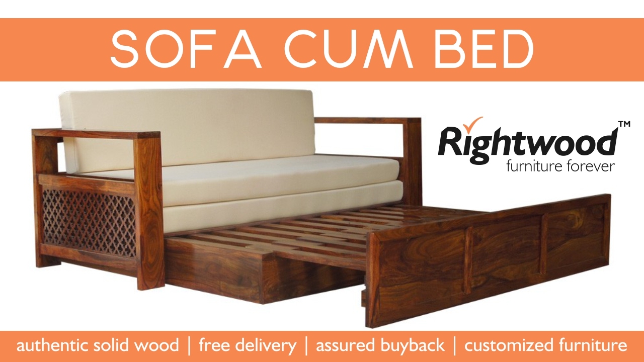 Sofa cum bed wooden new design 2017 rightwood furniture youtube Bed room sofa designs