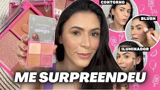 QUARTETO MELU Ruby Rose - Testei LANÇAMENTO: Contorno + Blush + Iluminador *4 em 1* | Make com Lari