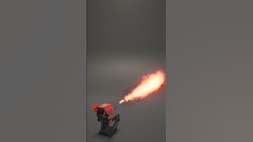 I made flamethrower turret in Unity.