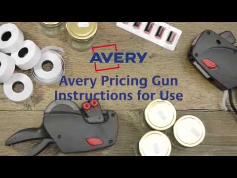 Avery Pricing Gun Instructions