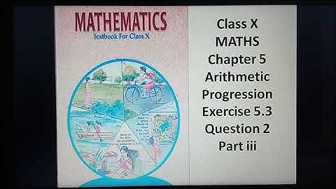 #ncertmath #arithmeticprogression #chapter5#exercise5.3#question2#partiii