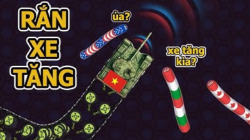 Wormate.io - Tank - HẲN CHIẾC XE TĂNG VÀO GAME RẮN VÀ CÁI KẾT.