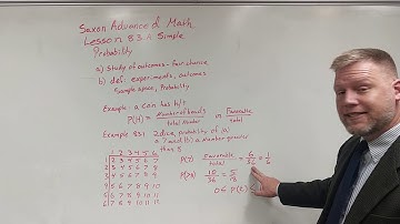 Saxon Advanced Math Lesson 83.A Probability