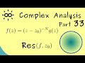 Complex Analysis 33 | Residue for Poles