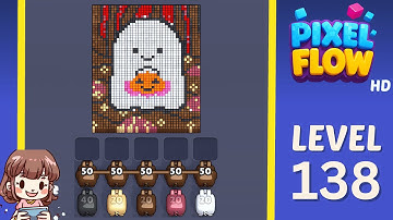 Pixel Flow Level 138 Solution Walkthrough
