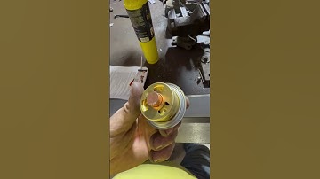 Drilling out my thermostat #engine #temperature #sbc #control #thermostat #modification #expiriment