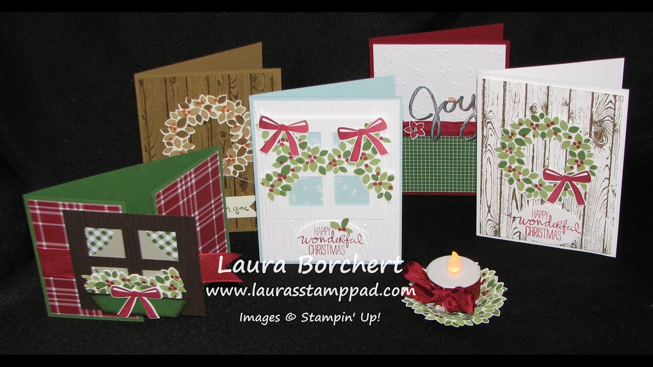 How To: Wondrous Wreath Stamp Set & Framelits - Laura's Stamp Pad - YouTube