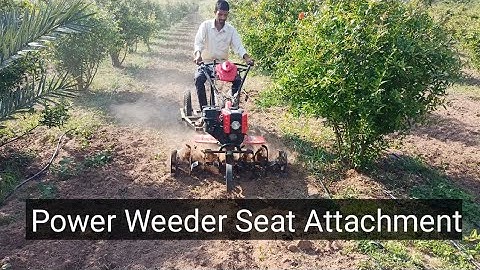 Power Weeder With Seat Attachment Testing #powerweedr