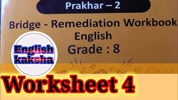 class 8 english workbook worksheet 4 answers | class 8 workbook worksheet 4 solution