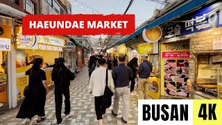 BUSAN, SOUTH KOREA 🇰🇷 [4K] Haeundae Traditional Market