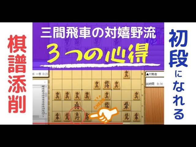 棋譜添削 05 10 三間飛車の対嬉野流 3つの心得 Yさん 将棋上達ドキュメンタリー 初段への道 棋譜添削 05 10 三間飛車の対嬉野流 3つの心得 Yさん 将棋上達ドキュメンタリー 初段への道