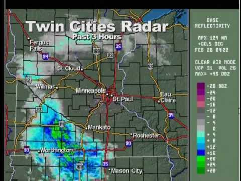 2-27-12 St. Paul, MN TPT Weather Radio (Winter Storm Warning) 10:57 pm