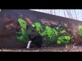 Kaos sweden  ogre france from moas monsters of art painting a wall