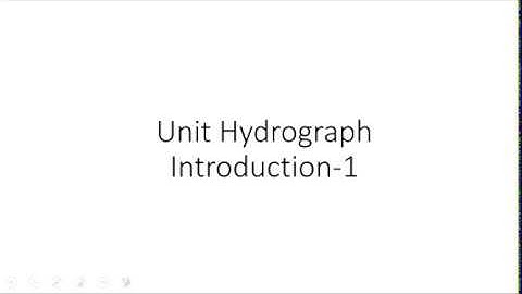 Unit Hydrograph Introduction - Definition