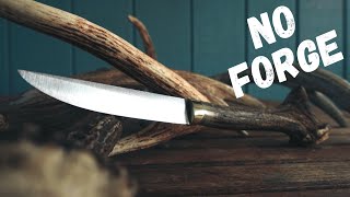 Making Simple Knife From an Old File | NO FORGE