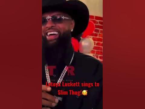 Letoya Luckett sings to Slim Thug #celebritynews credit @THESHADEROOM
