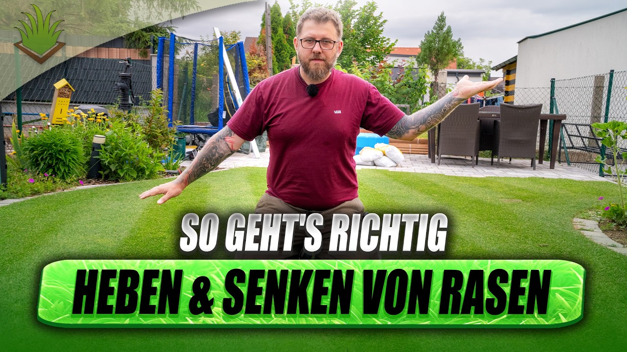 So wird dein unebener Rasen endlich gerade! | Rasenpflege im Frühling