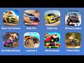 Stunt Car Extreme, Rally One, Rally Fury, Offroad League, Demolition Derby 3, Offroad Legends 2, Blo