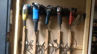 Angle grinder rack
