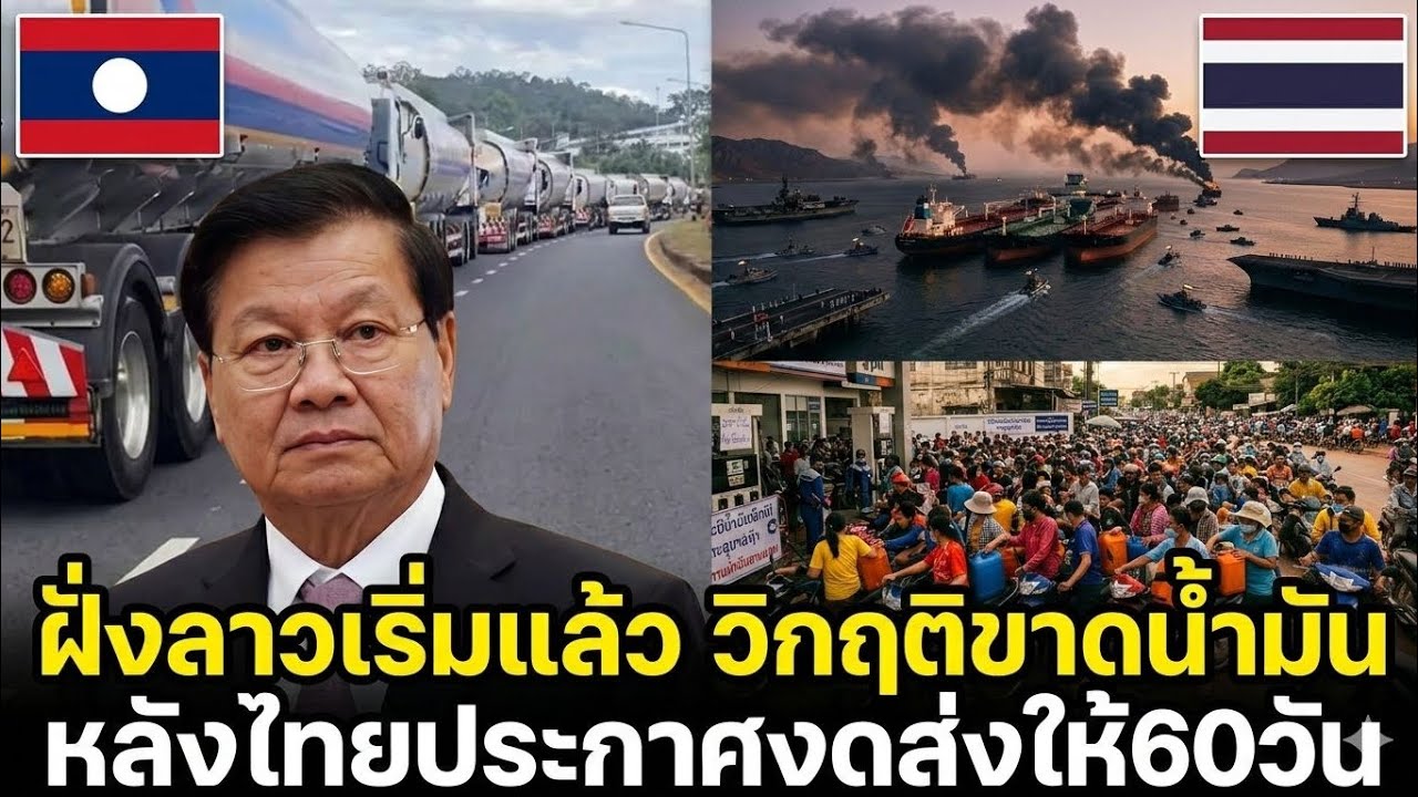 🇱🇦ข่าวด่วน! สปป ลาว เริ่มแล้ว วิกฤติขาดน้ำมันหลังไทยประกาศงดส่งให้60วัน