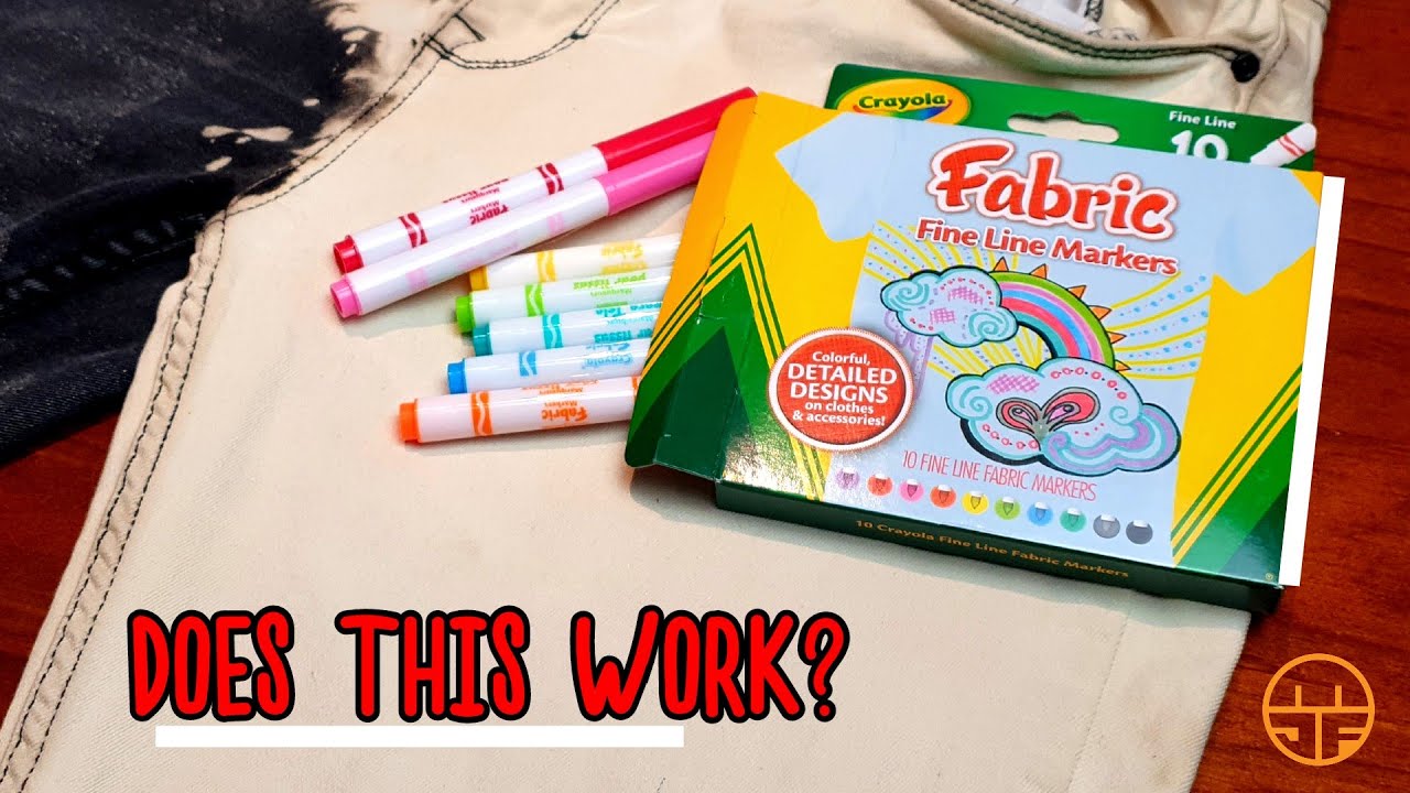 Testing Fabric Fine Line Markers from CRAYOLA 