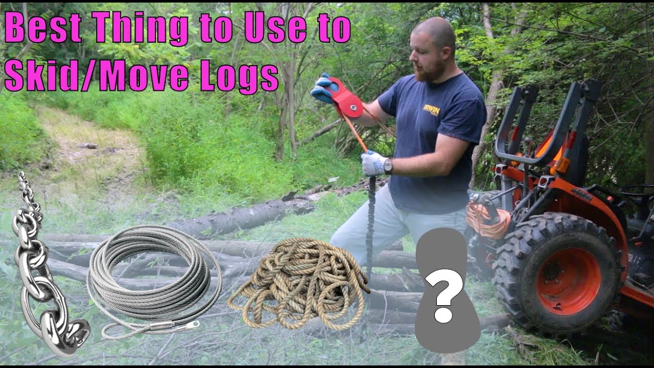 Best Thing to Use for Skidding/Moving Logs (Plus How to Use a Pulley to  Redirect) 