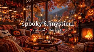 (NO MID-ROLL ADS) Cozy, Spooky & Mystical Halloween Ambience 🍂  Warm Jazz for Relaxing & Studying screenshot 3