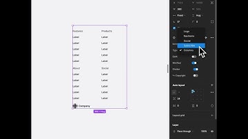 Responsive Footer Component in Figma