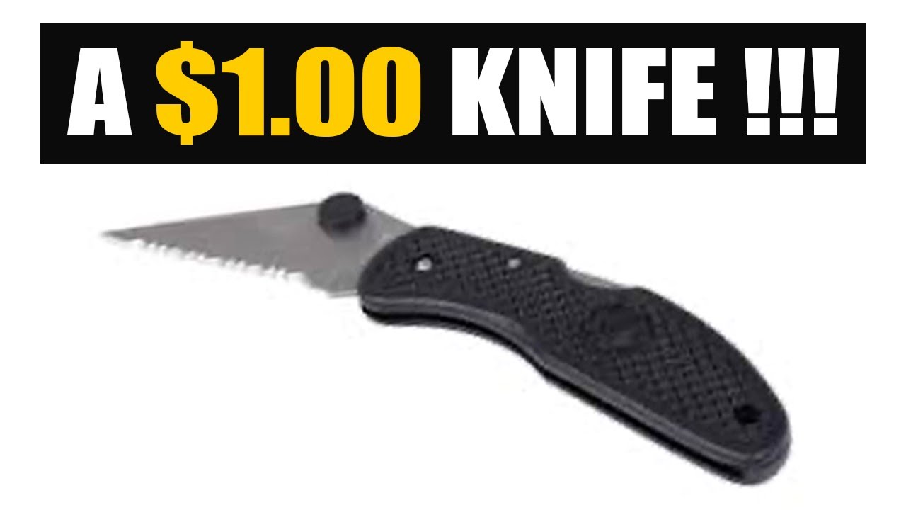 Spyderco Delica Style Dollar Tree Knife YouTube