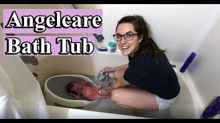 PENELOPE'S FIRST BIG GIRL BATH WITH HER NEW ANGELCARE BATHTUB!