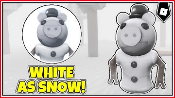 How to get "WHITE AS SNOW" BADGE + SNOWPIGGY MORPH in ACCURATE PIGGY RP THE RETURN [BT]! - ROBLOX