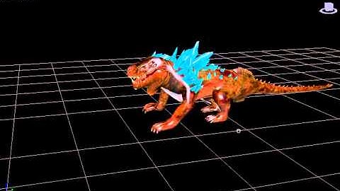 Lizard jump attack animation