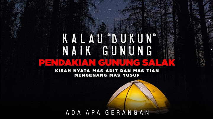 Gak main main angkernya gunung salak