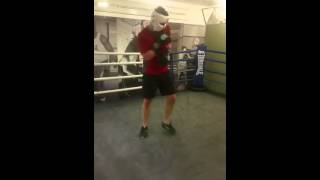 Heavyweight sparring on Friday night
