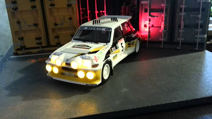 OttO 1/18 Renault 5 Maxi Turbo Rallye des Garrigues 1986 avec Led