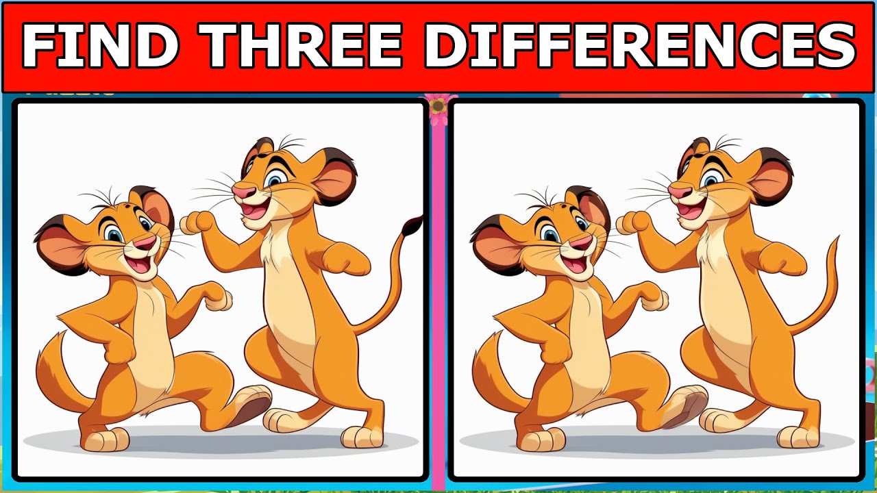 Can You Spot The Three Differences Challenging Visual Puzzle Game Can you spot the three differences challenging visual puzzle game